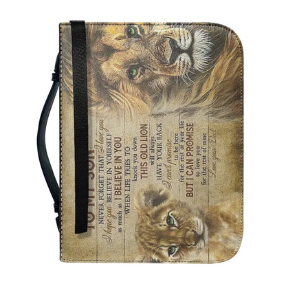 Christianartbag Bible Cover, To My Son From Mom Bible Cover, Personalized Bible Cover, Art Design Bible Cover, Christian Gifts, CAB04061223. - Christian Art Bag