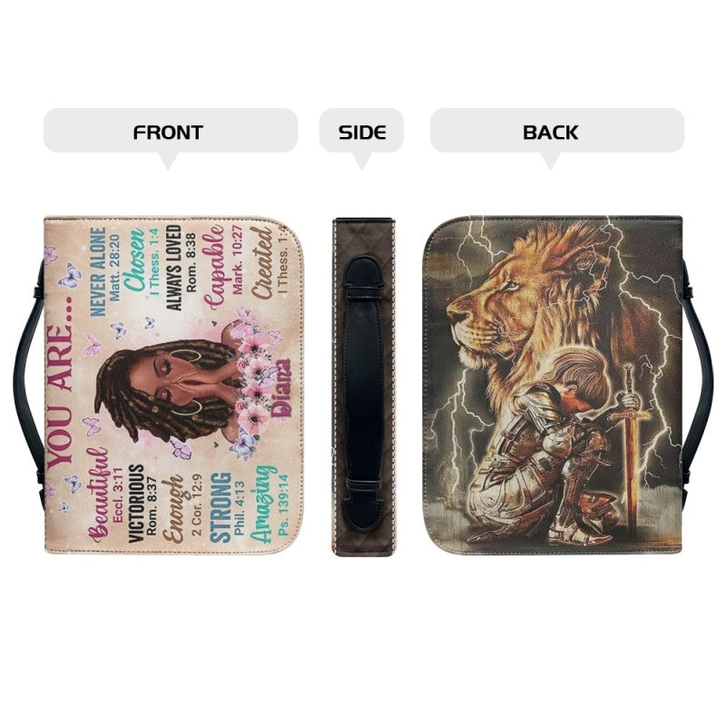 Christianartbag Bible Cover, God Says You Are Bible Cover, Personalized Bible Cover, Warrior Bible Cover, Christian Gifts, CAB02200124. - Christian Art Bag