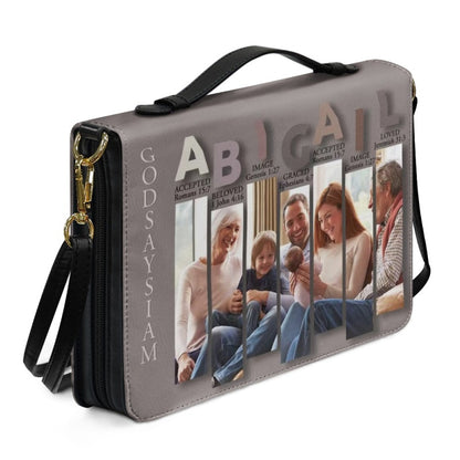 CHRISTIANARTBAG Bible Cover - Uncover the sacred meaning of your name and image - Personalized Bible Cover, CABBBCV04200924.