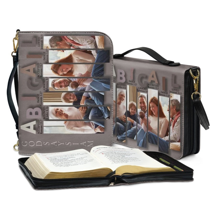 CHRISTIANARTBAG Bible Cover - Uncover the sacred meaning of your name and image - Personalized Bible Cover, CABBBCV04200924.