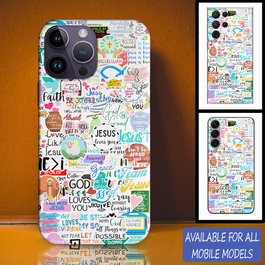 Christianartbag Phone Case, Jesus Love You Sticker Phone Case, Personalized Phone Case, Christian Phone Case,  Jesus Phone Case,  Bible Verse Phone Case, CABPC02280723 - Christian Art Bag