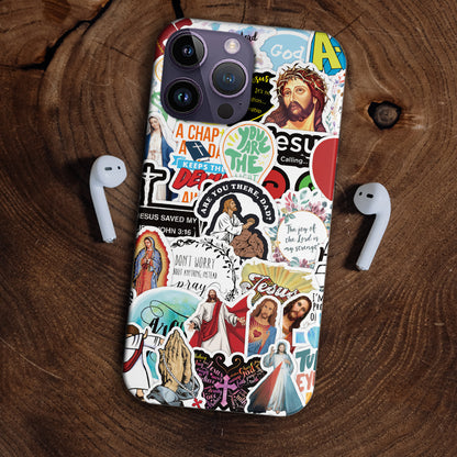 Christianartbag Phone Case, Are You There Dad Sticker Phone Case, Personalized Phone Case, Christian Phone Case,  Jesus Phone Case,  Bible Verse Phone Case. - Christian Art Bag