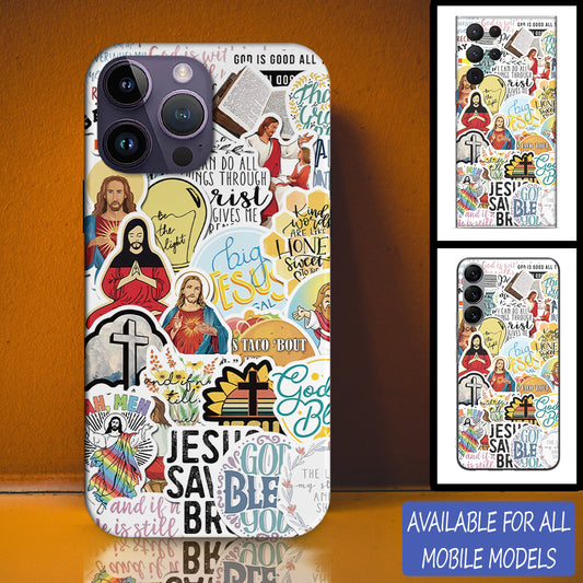 Christianartbag Phone Case, Jesus Taco Bout Sticker Phone Case, Personalized Phone Case, Christian Phone Case,  Jesus Phone Case,  Bible Verse Phone Case, CABPC19280723