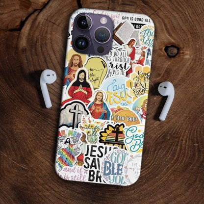 Christianartbag Phone Case, Jesus Taco Bout Sticker Phone Case, Personalized Phone Case, Christian Phone Case,  Jesus Phone Case,  Bible Verse Phone Case, CABPC19280723