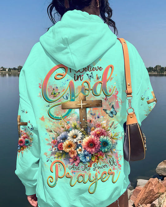 Christianartbag Clothing, I Believe In God Women's All Over Print Shirt, Graphic Hoodie, Christian Clothing, Christmas Gift, CABCT03131123. - Christian Art Bag