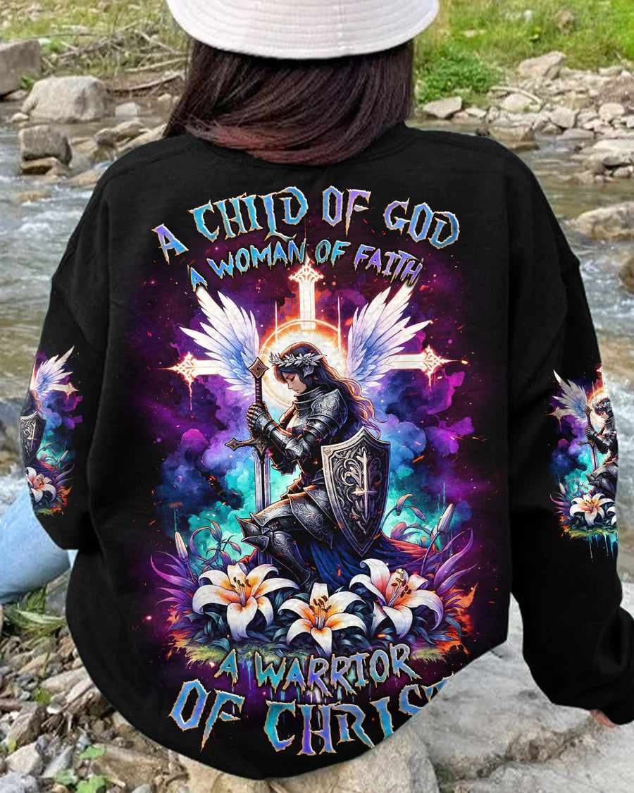 Christianartbag 3D T-Shirt For Women, A Warrior Of Christ Women's All Over Print Shirt, Christian Shirt, Faithful Fashion, 3D Printed Shirts for Christian Women, CABDS02221223 - Christian Art Bag