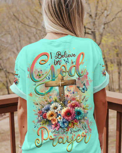 Christianartbag Clothing, I Believe In God Women's All Over Print Shirt, Graphic Hoodie, Christian Clothing, Christmas Gift, CABCT03131123. - Christian Art Bag