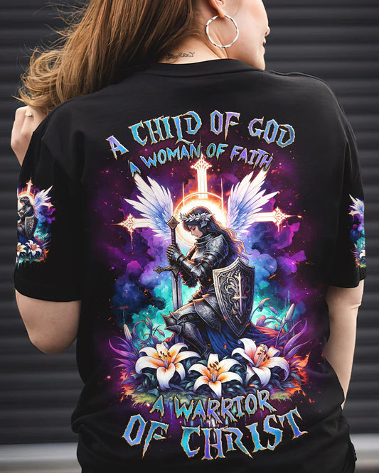 Christianartbag 3D T-Shirt For Women, A Warrior Of Christ Women's All Over Print Shirt, Christian Shirt, Faithful Fashion, 3D Printed Shirts for Christian Women, CABDS02221223 - Christian Art Bag