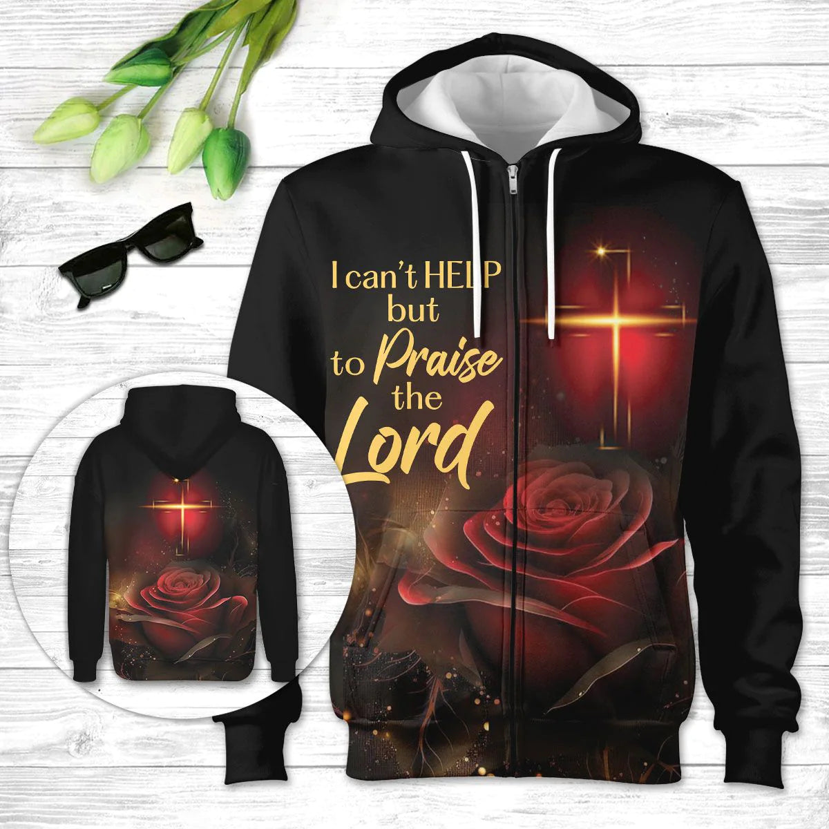 Christianartbag Clothing, I Can't Help But To Praise The Lord, Christian 3D T-Shirt, Christian 3D Hoodie, Christian 3D Sweater, Unisex 3D T-Shirt. - Christian Art Bag