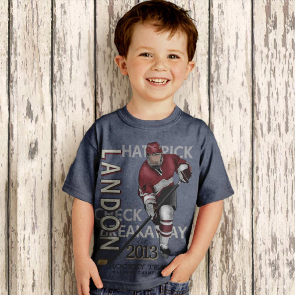 HPSP Shirt, Custom Birthday Shirt, Baseball Shirt, Hockey Shirt, Basketball Shirt, Football Shirt, Personalized Name TShirt, Boys Top - Christian Art Bag