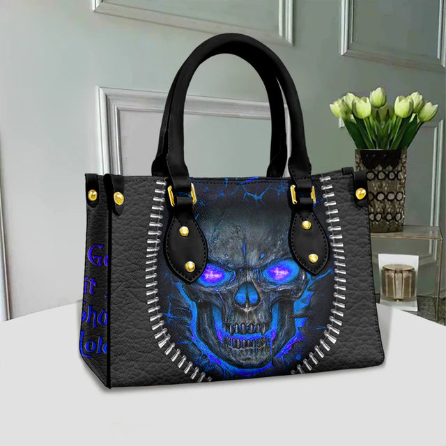 Christianart Personalized Gifts For Women, Purple Skull Leather Bag Handbag Purse for Women Fashion Small Casual Tote Luxury Shoulder Messenger Bolsa Female. - Christian Art Bag
