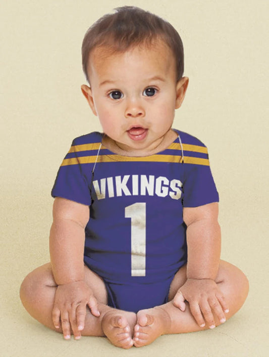 Baby Football Jersey Bodysuit, Personalized Jersey, Any Team, Custom Sport Onepiece, Boy's One Piece Clothing, Shirt - Christian Art Bag