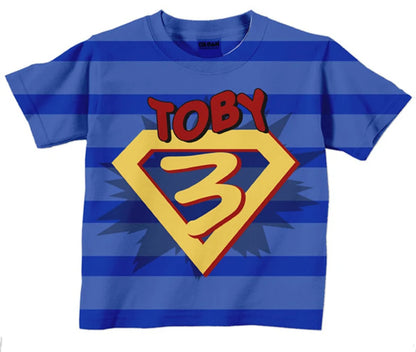 HPSP Shirt, Custom Birthday Shirt, Personalized Superhero Shirt, Boys Super Hero Birthday T-Shirt, Costume with Cape. - Christian Art Bag