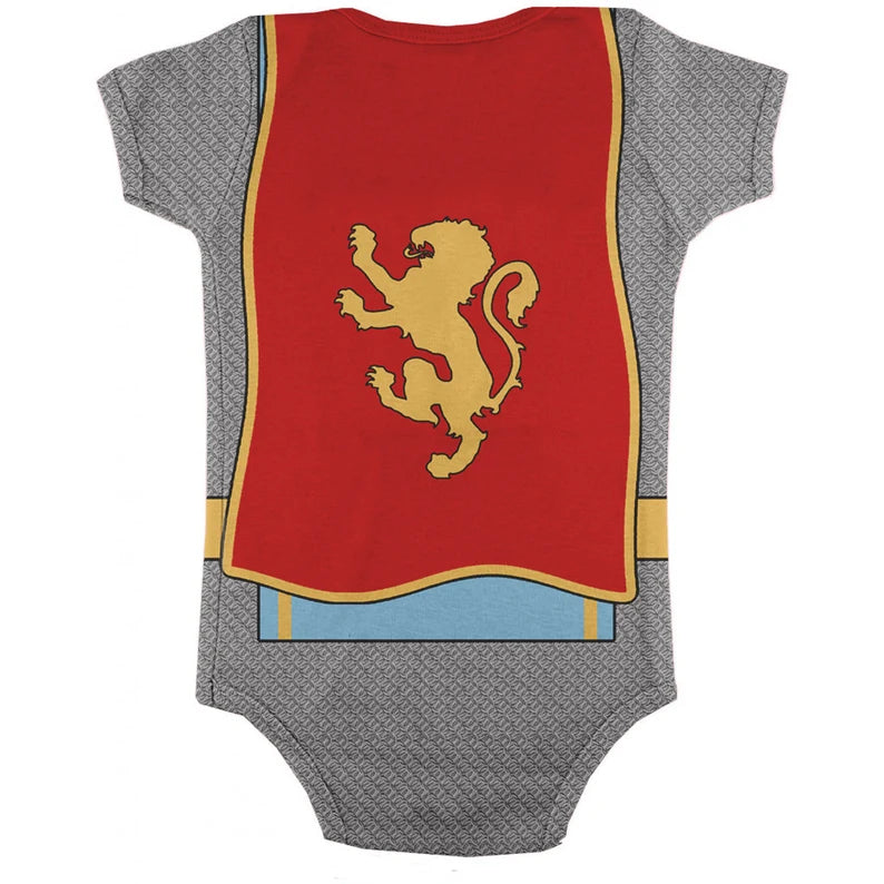 Medieval Knight Baby Bodysuit, Personalized Castle Birthday Outfit, Knight in Shining Armor Baby One-Piece, Knight Costume - Christian Art Bag